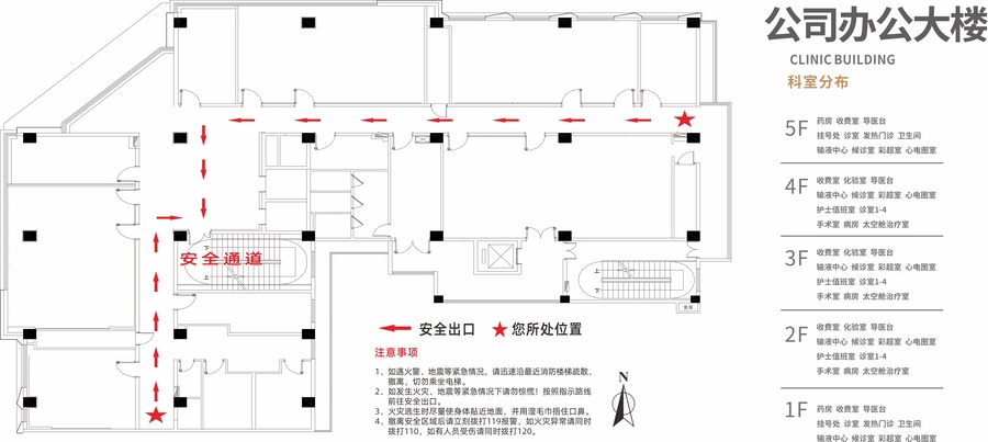 公司展板立牌樓層分布牌