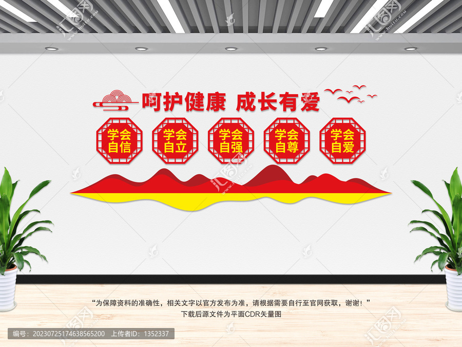 呵護(hù)健康文化墻