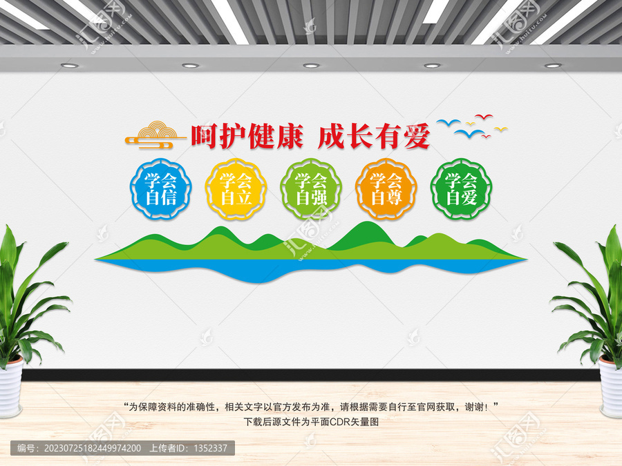 呵護健康文化墻