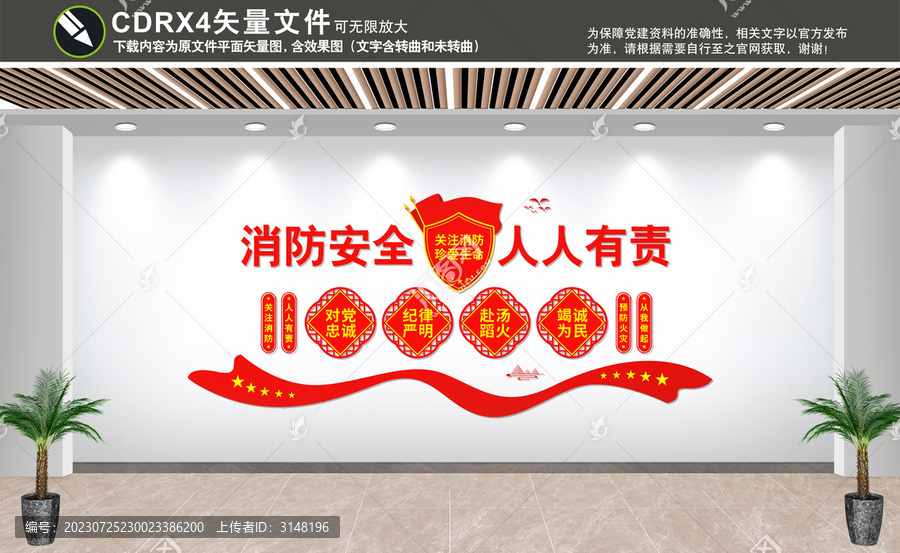 消防安全形象墻