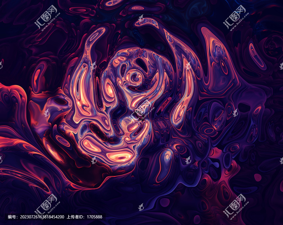 抽象流體藝術(shù)畫