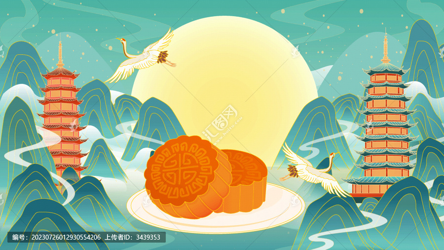 中秋節(jié)插畫(huà)