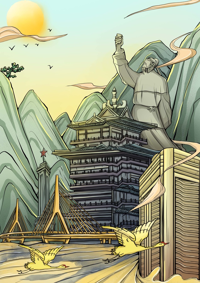 綿陽(yáng)城市宣傳插畫