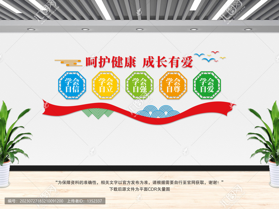 呵護健康文化墻