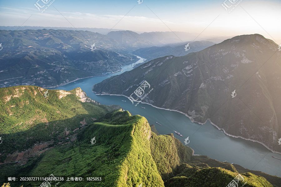 长江三峡白帝城航拍风光