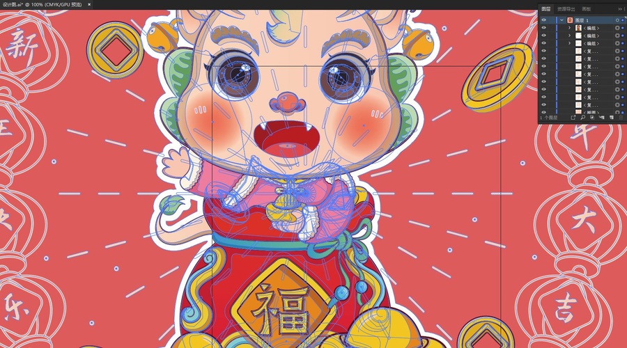 2024龍年插畫