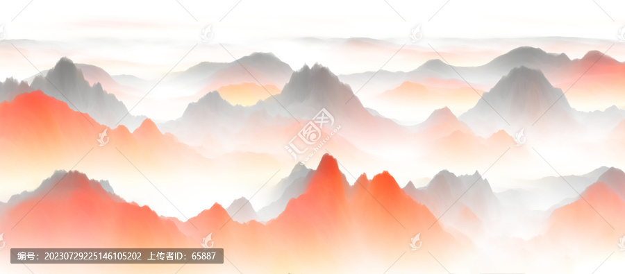山水裝飾畫