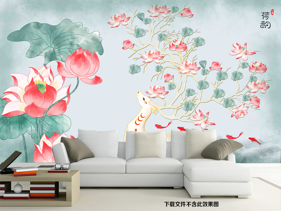 九色鹿荷花
