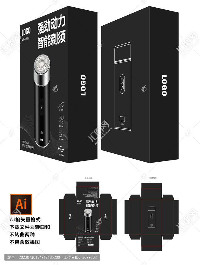 剃須刀包裝盒