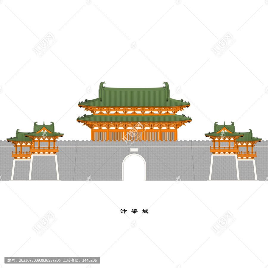 汴梁城正立面效果圖