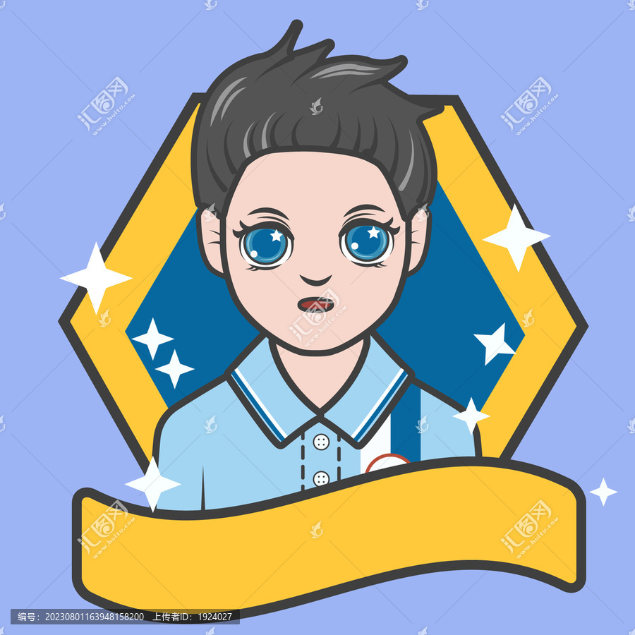 可愛卡通小男孩頭像