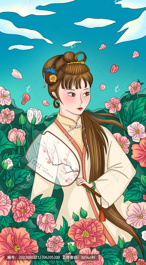 手繪古風(fēng)人物