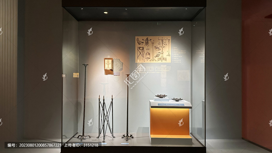 古罗马青铜烛台器物生活用品