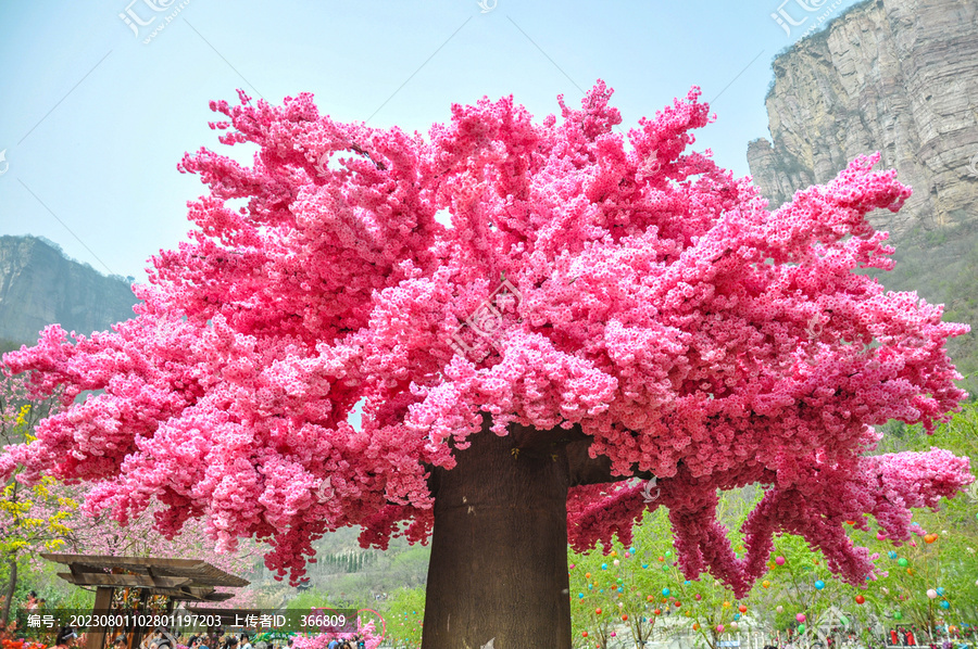 仿真桃花树