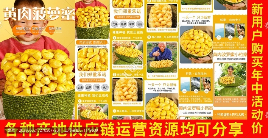 黃肉菠蘿蜜詳情頁