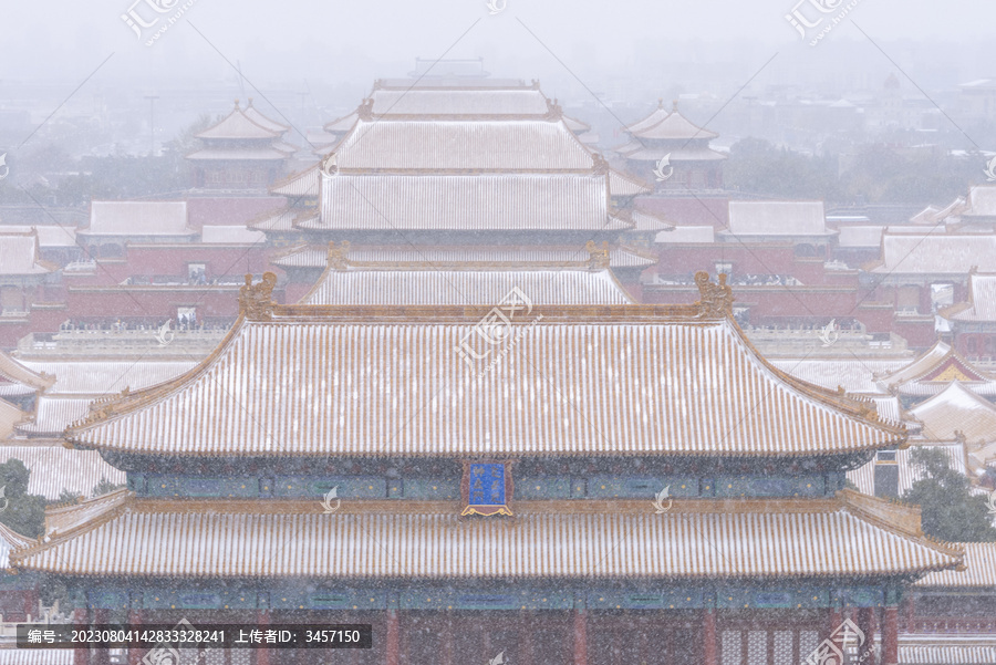 北京故宫雪景