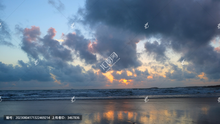 海面上的日出风景