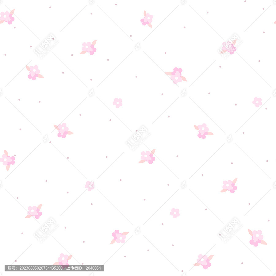 可愛(ài)矢量花卉圖案