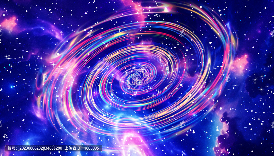 七彩漩渦星空