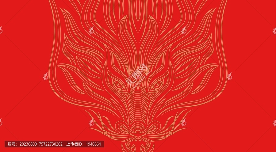 龍傳統(tǒng)中式手繪