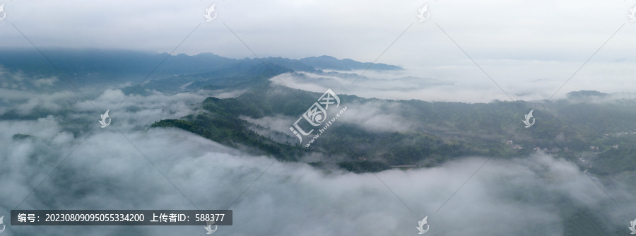 杭州建德新安江下涯云海风光