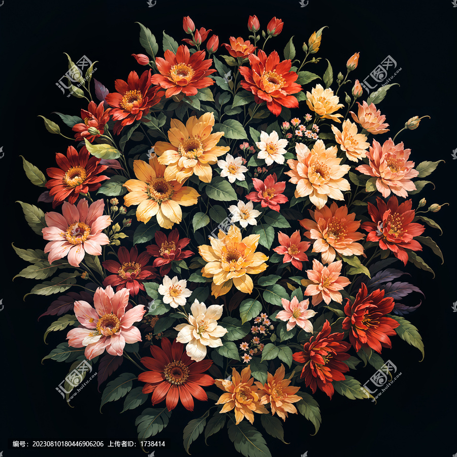 獨幅花卉