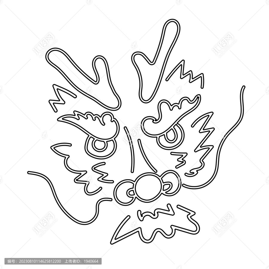 抽象龍圖案