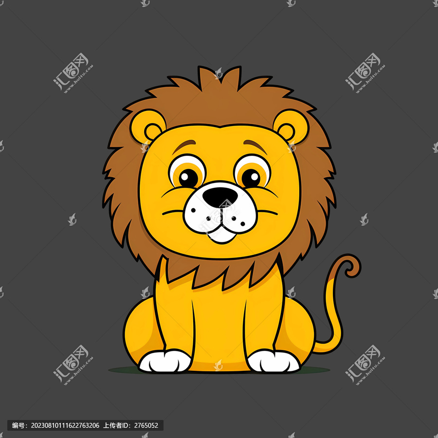 卡通logo狮子