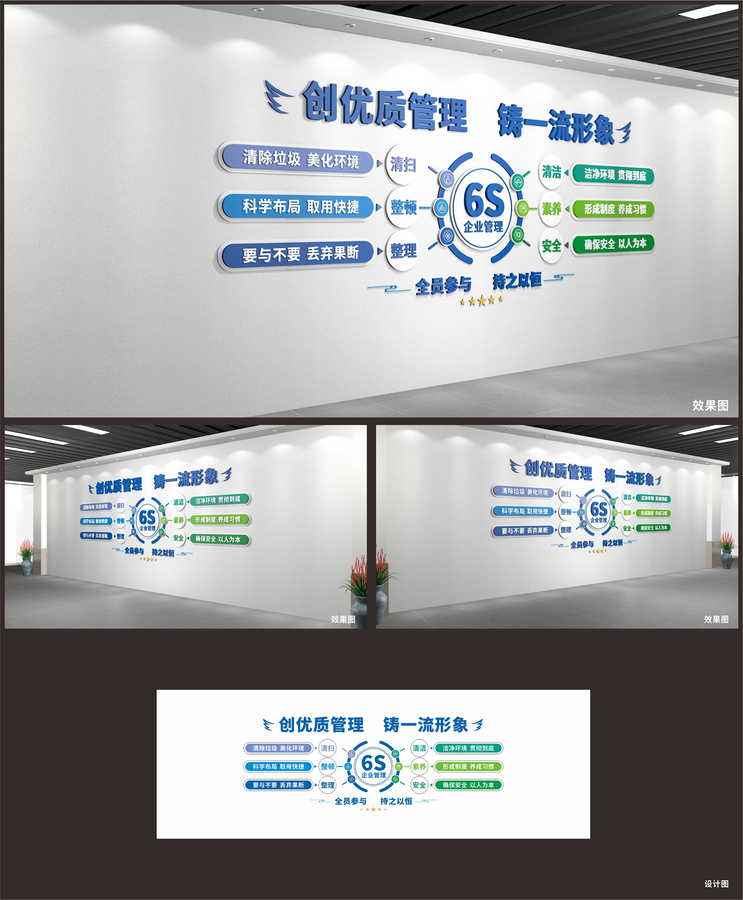 6S企業(yè)管理文化墻