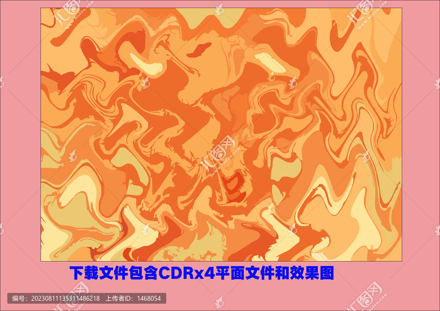 艺术水波装饰画矢量底纹花纹