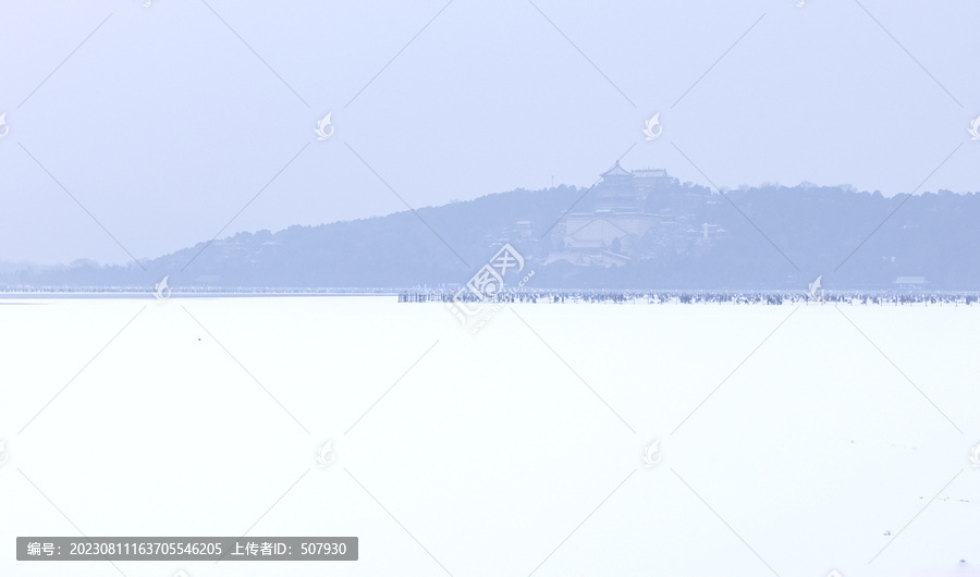 颐和园昆明湖雪景