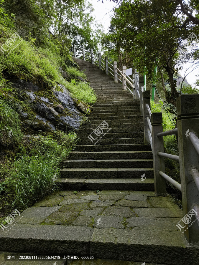 山林石台阶