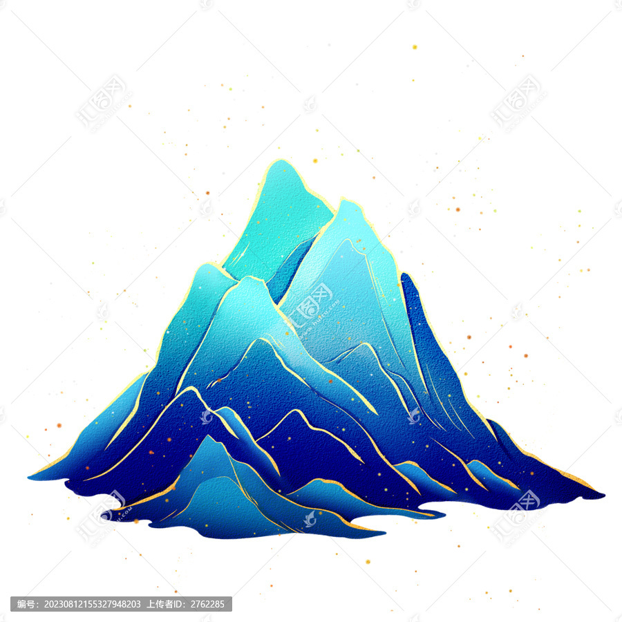 國潮中國風山川風景
