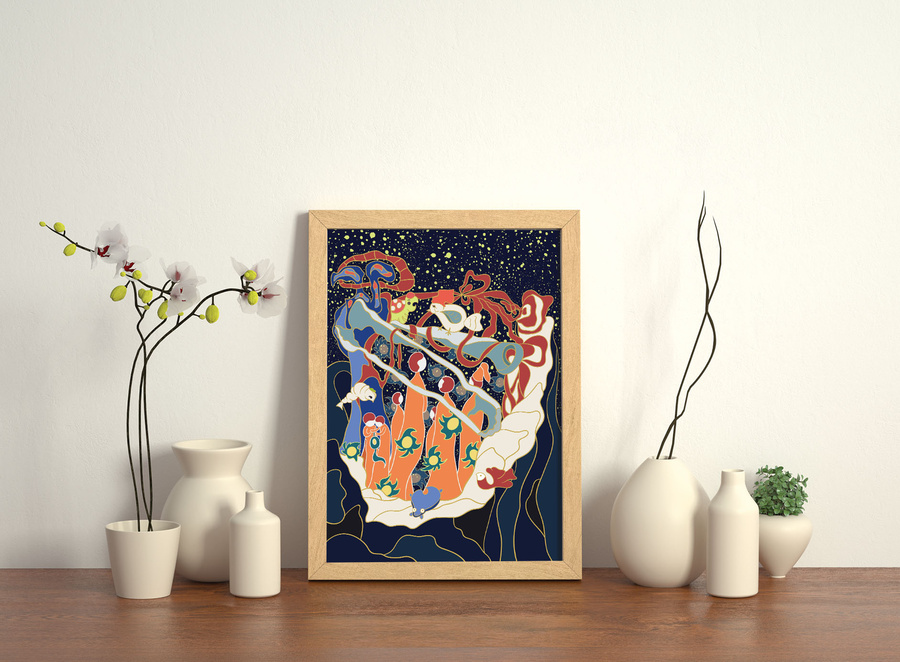 手繪插畫矢量素材