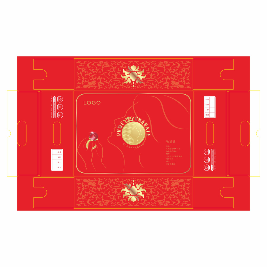 美人頭版石榴包裝