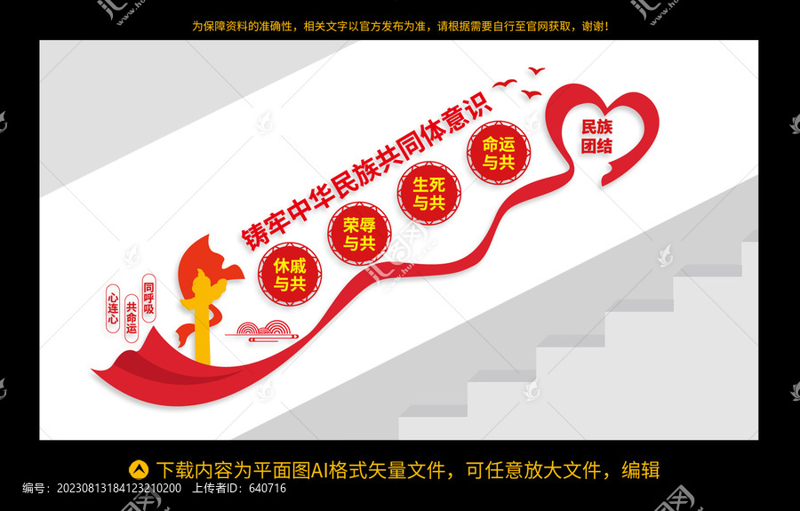 鑄牢中華民族共同體意識樓梯間