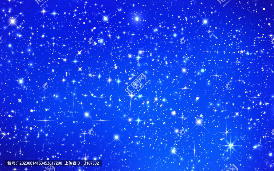 高端藍色的星空