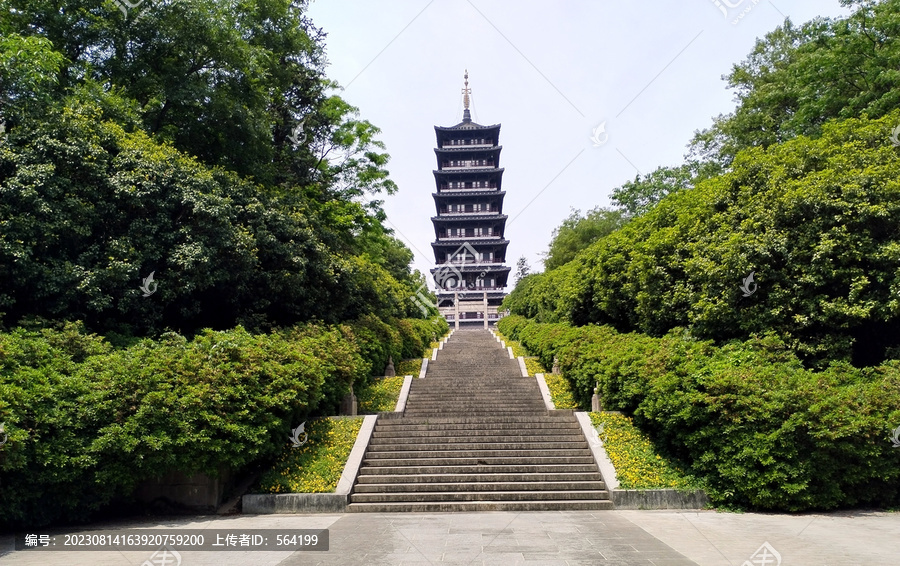 江苏宜兴龙背山森林公园文峰塔