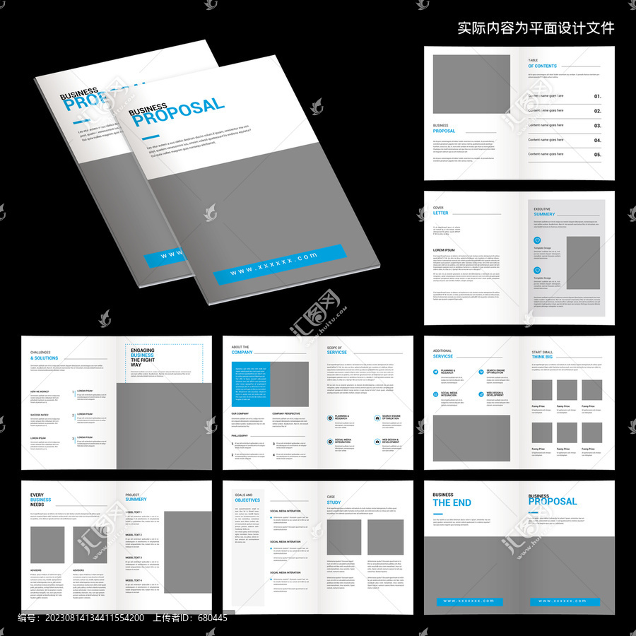 畫(huà)冊(cè)InDesign模板