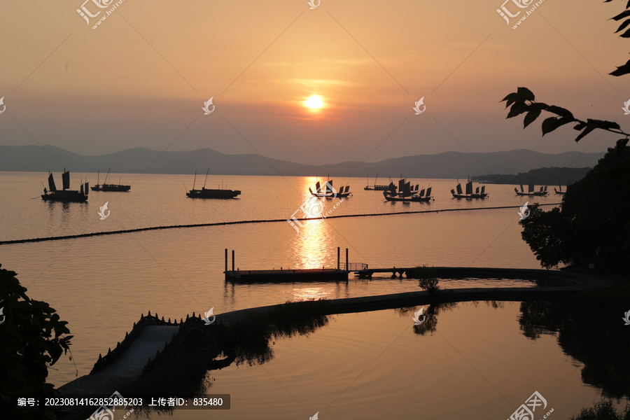 太湖日落