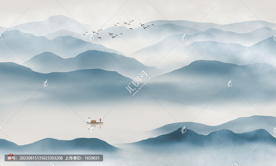 新中式山水畫