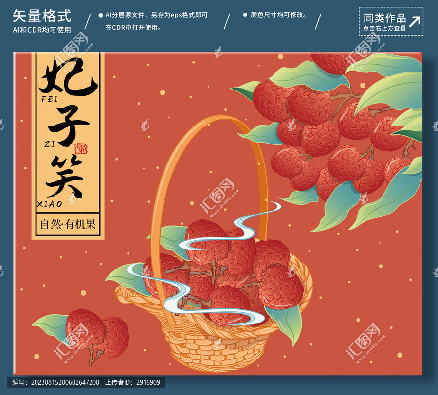 荔枝插畫