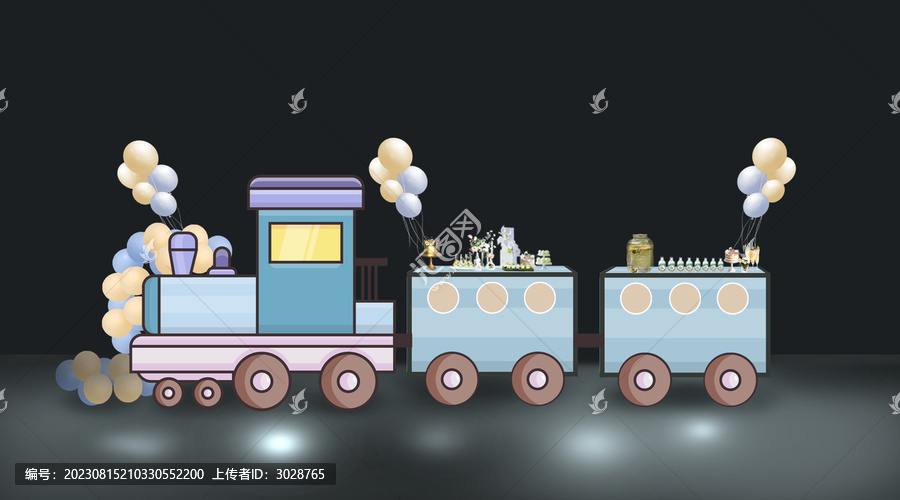 寶寶宴合影區(qū)甜品區(qū)