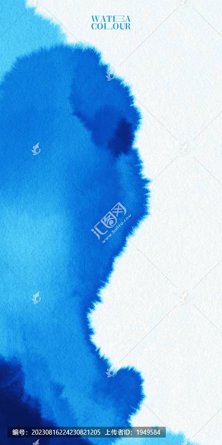藍(lán)色水彩背景
