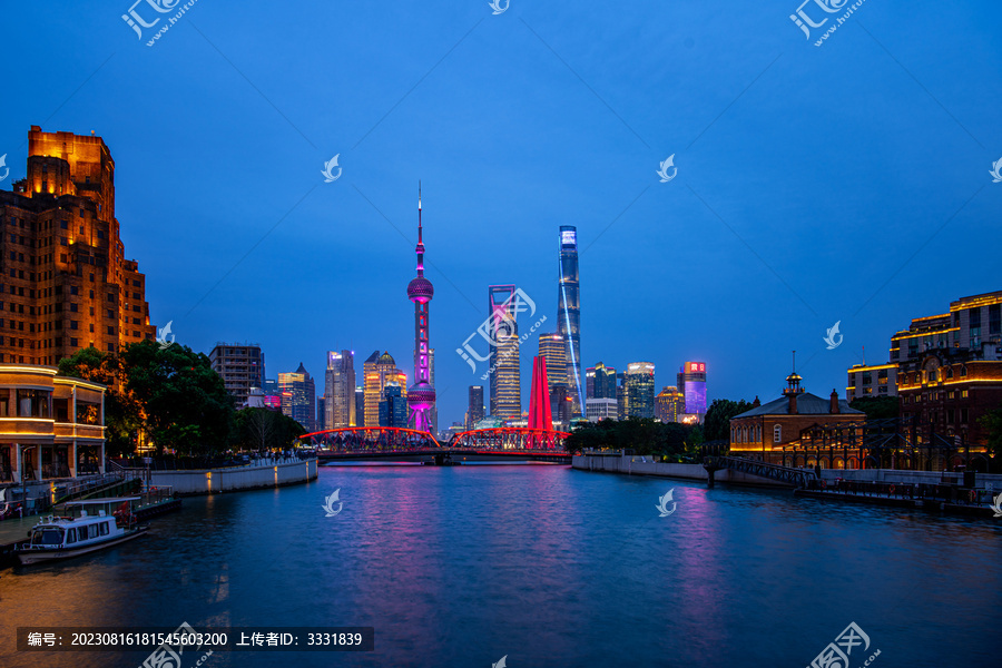 上海地标建筑夜景