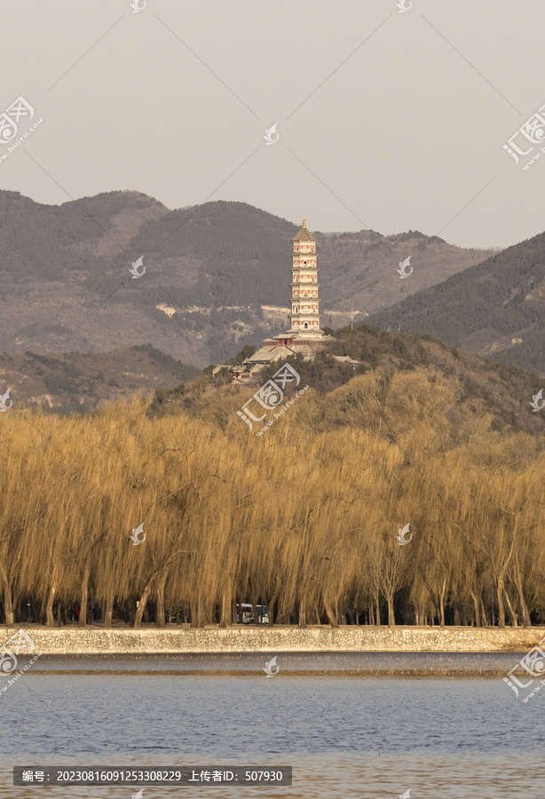 颐和园玉泉山冬景