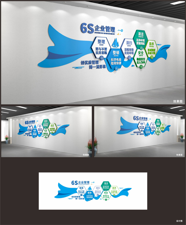 6S企業(yè)管理文化墻