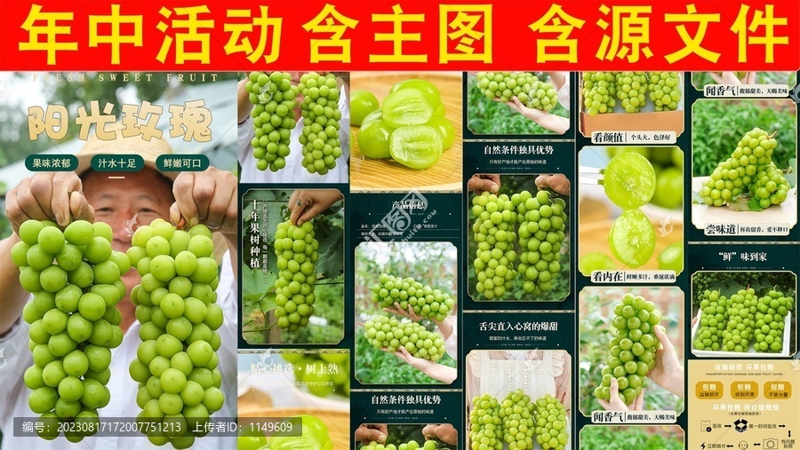 陽(yáng)光玫瑰青提詳情頁(yè)