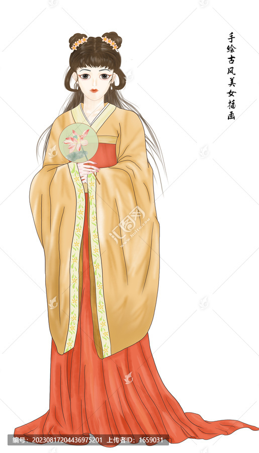 古風(fēng)美女插畫