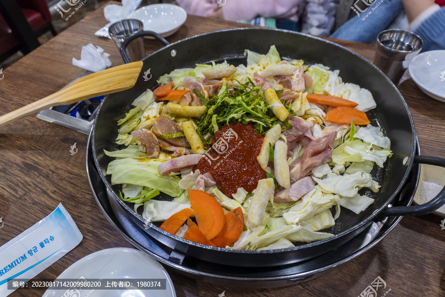 在韩国拍摄的料理美食